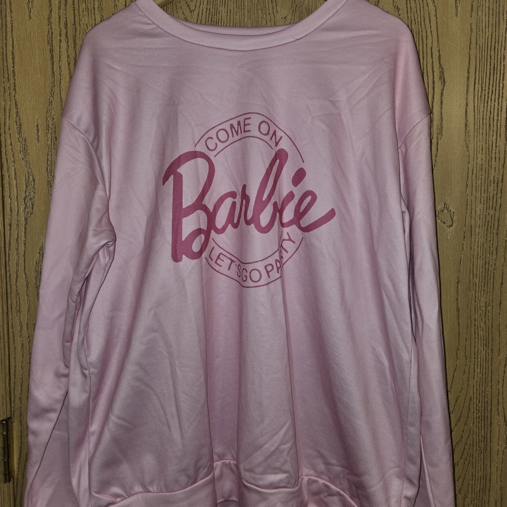 Barbie Women's Pink Graphic Sweatshirt